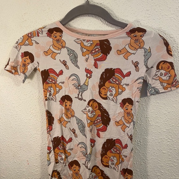 Wild Ren 4T Moana Short Sleeve/Shorts Bamboo Pajama Set - Picture 1 of 3